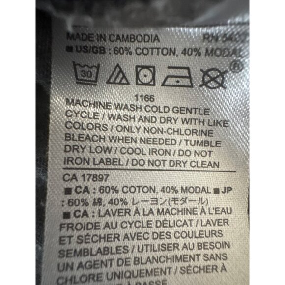 2/$30 Banana Republic Medium Designer Tee Belle Sleeve Top Gray - Picture 13 of 14